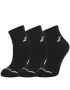 Babolat Quarter Socks Czarne (3 pary) - skarpety tenisowe