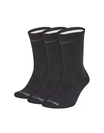 Nike Everyday Max Dry Fit Cushioned Crew Czarne (3 pary) - skarpety tenisowe