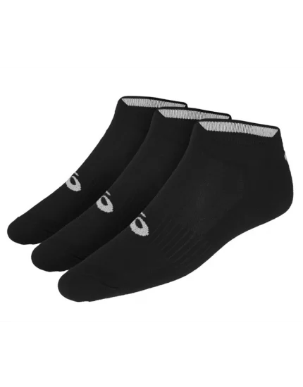 Asics Ped Sock Black (3 pary) - czarne skarpety sportowe