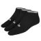 Asics Ped Sock Black (3 pary) - czarne skarpety sportowe