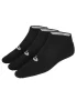 Asics Ped Sock Black (3 pary) - czarne skarpety sportowe