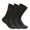 Wilson Tennis Sock Black (3 pary) - skarpety tenisowe
