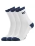 Wilson Boys Crew (3 pary) White Blue - skarpety tenisowe
