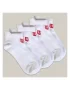 Wilson U Ankle Tab Sock White (3pary) - skarpety tenisowe