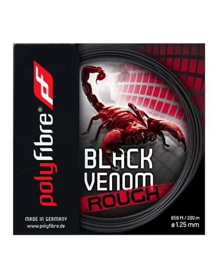 Polyfibre Black Venom Rough - naciąg tenisowy
