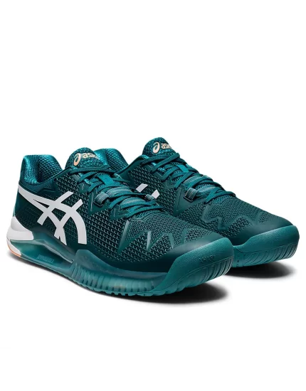 Asics Gel-Resolution 8 Velvet Pine White - buty tenisowe