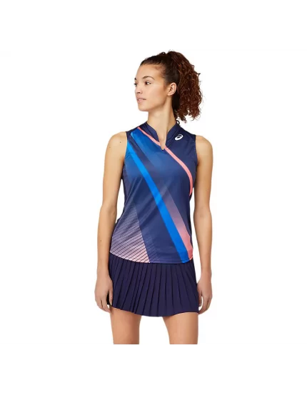 Asics Women Match Graphic Tank Peacoat - koszulka tenisowa
