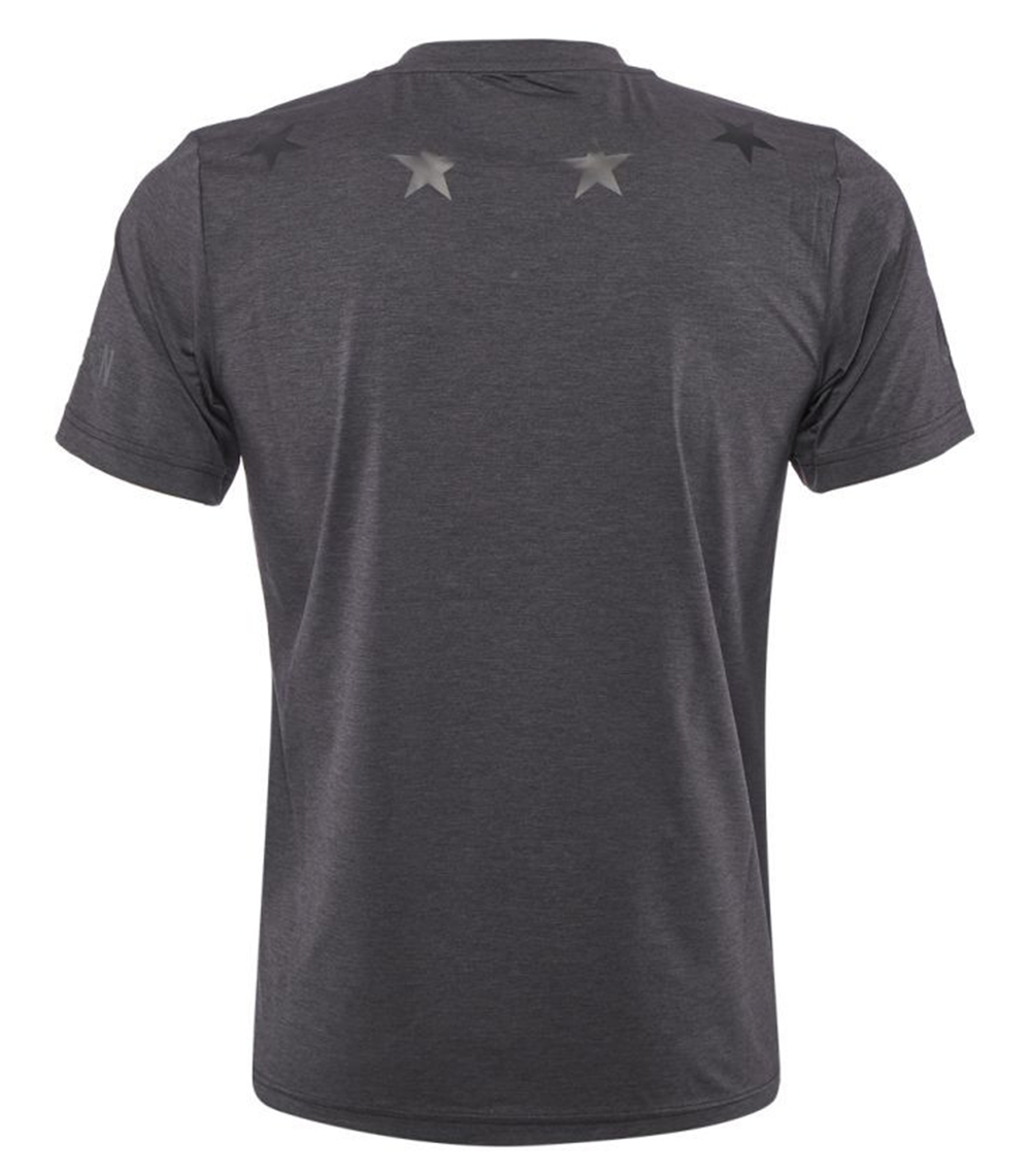 Hydrogen Tech Stars T-Shirt Black - koszulka tenisowa - Koszulki